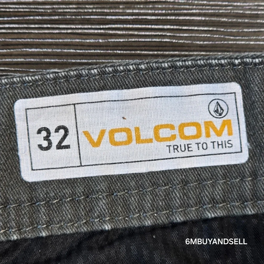 Volcom Frickin Modern Stretch Chino Shorts Mens 32 Charcoal Gray A09118D0